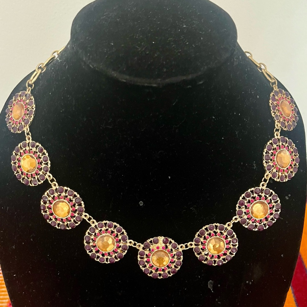 A bundle of statement necklaces